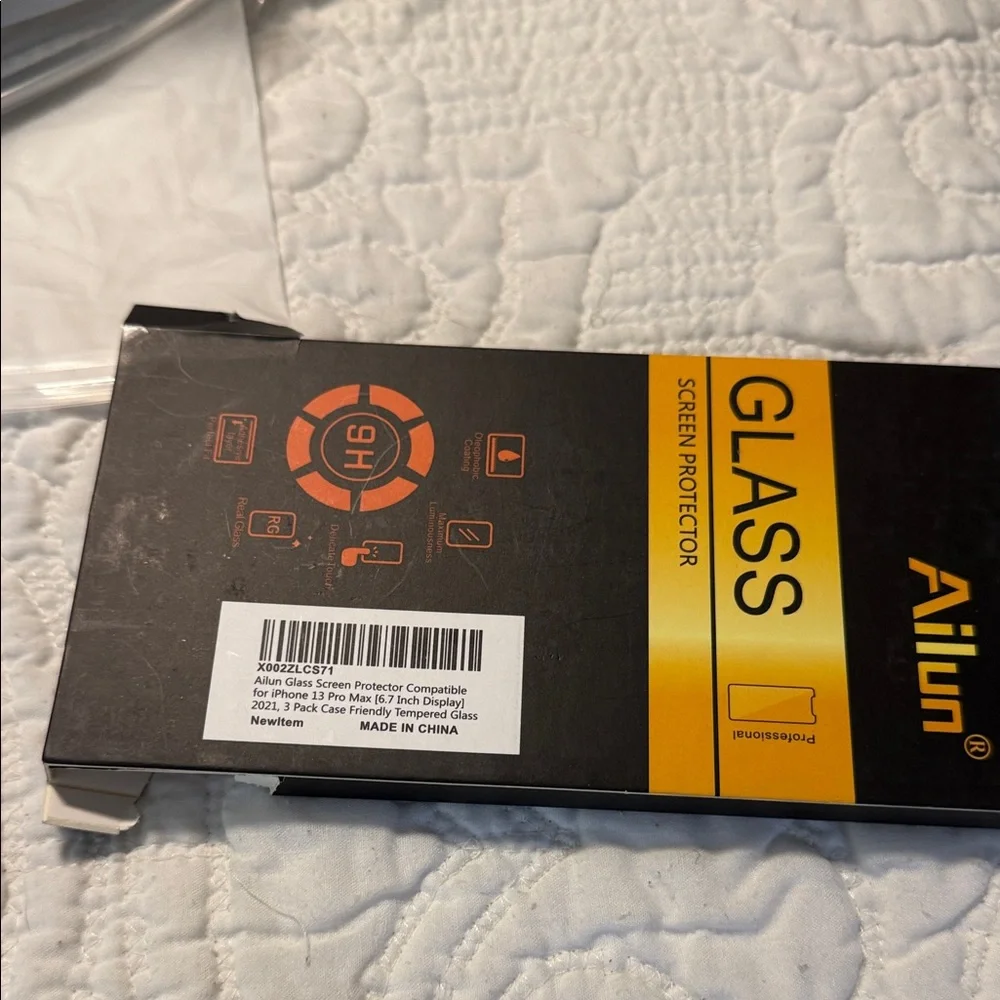13 pro max screen protector 2 has been open 1 used
